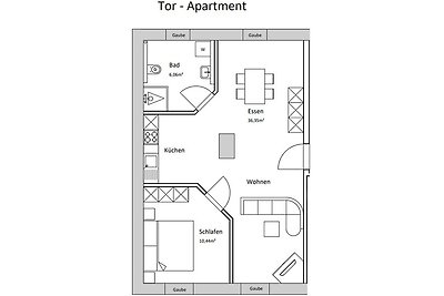 Tor-Apartment im Herrenhaus