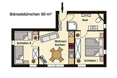 Ferienwohnung Gänseblümchen