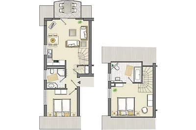 Balkon-Maisonette-Ferienwohnung