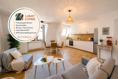 Cinema Apartment Magdeburg - Balkon