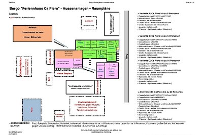 Ferienhaus Ca Piero mit Pool bis 12