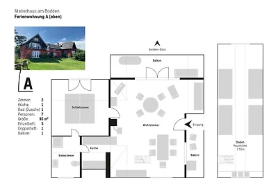 Atelierhaus am Bodden FeWo A (oben)