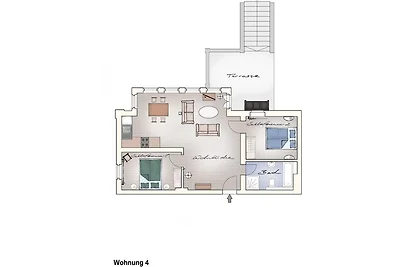 Gutshaus Grubnow Ferienwohnung 4