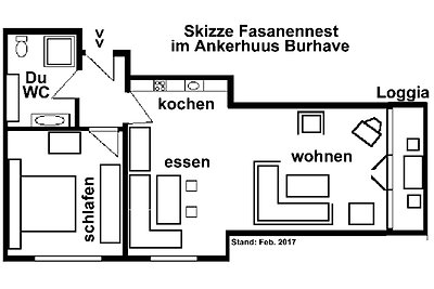 Fasanennest im Ankerhuus Burhave