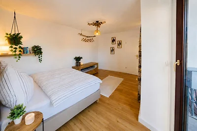 Cinema Apartment Magdeburg - Balkon