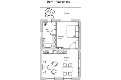 Dom-Apartment im Herrenhaus