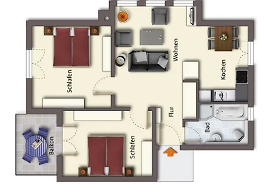 (Brise) Haus Buchenhof App. 2