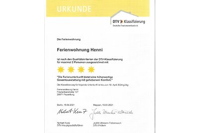Fewo Henni 2 Per. Klima ebenerdig