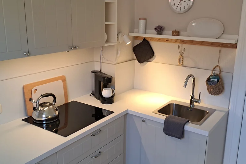 Keuken met inductiekookplaat