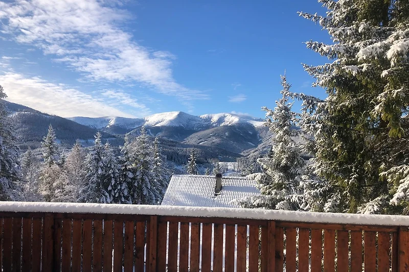 6. Januar, Blick von der Terrasse & Panoramafenster Richtung Westen