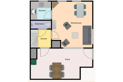 Zomerhuis Zeeblaau