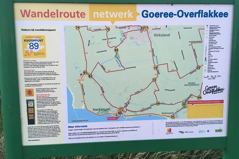 Die Insel Goeree Overflakkee verfügt über zahlreiche Wanderwege.