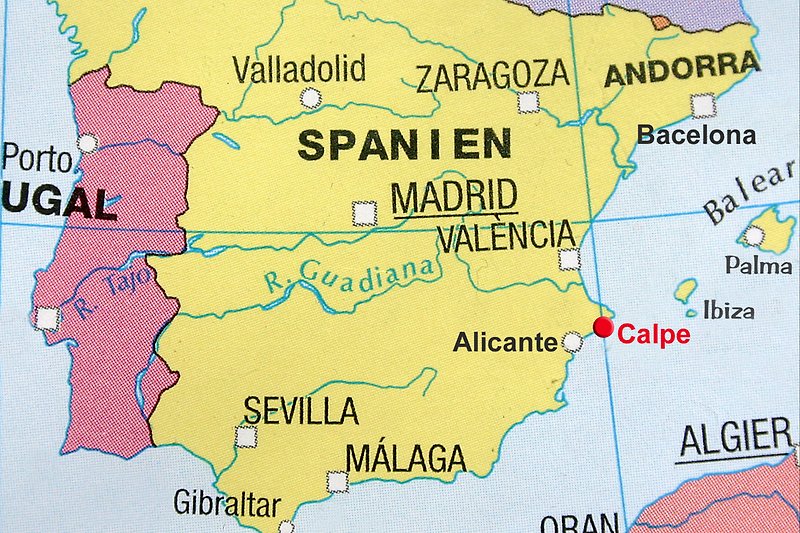 Spanienkarte