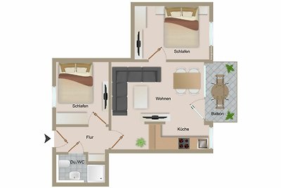 Haus Treibholz Apartment 6