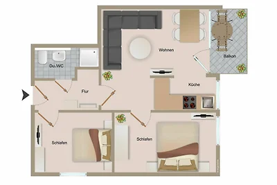 Appartamento Vacanza con famiglia Büsum