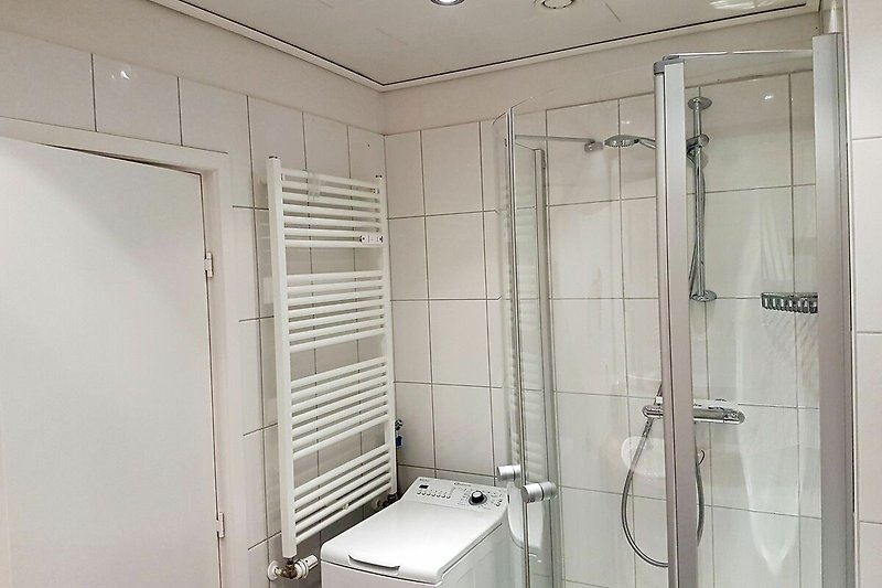 spacious, modern bathroom