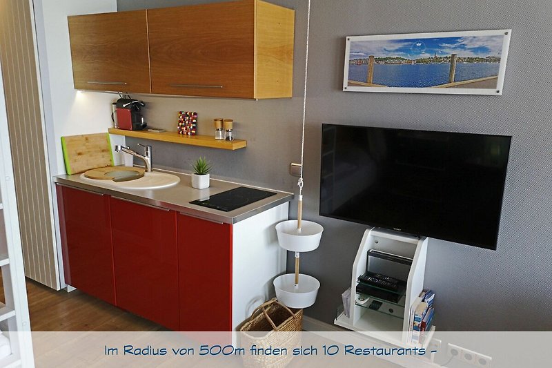 small kitchen for self-catering