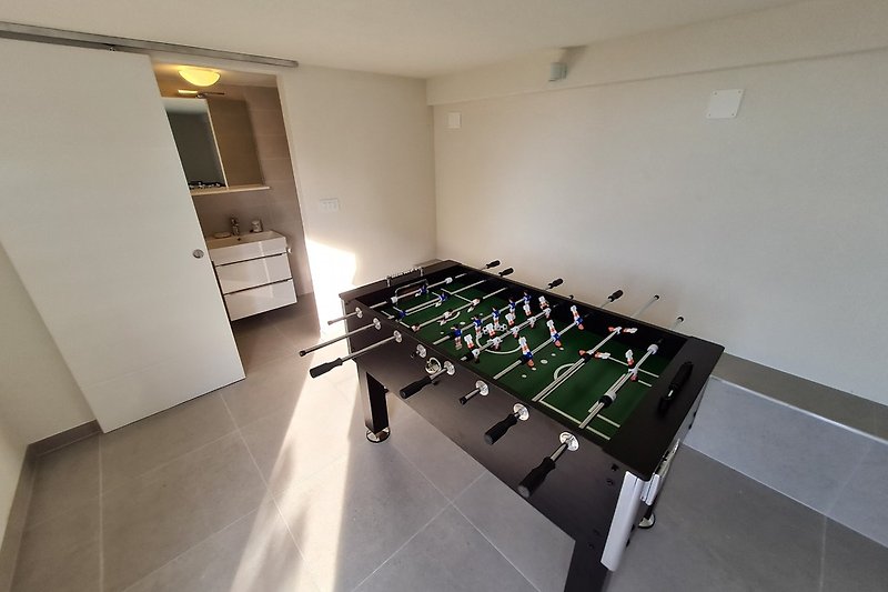 Game room with table soccer