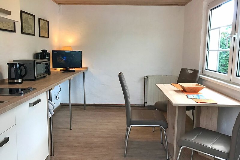Wohn-Küche zum Doppelzimmer "Nordkap"
