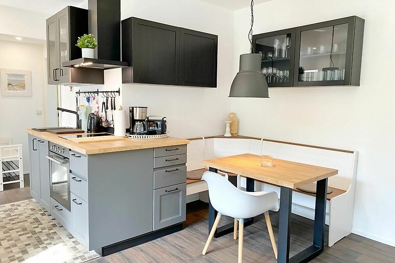 Wohnbereich mit integrierter Küche