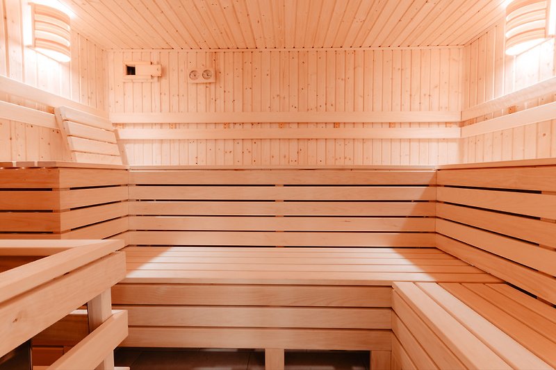 Sauna im Erdgeschoss