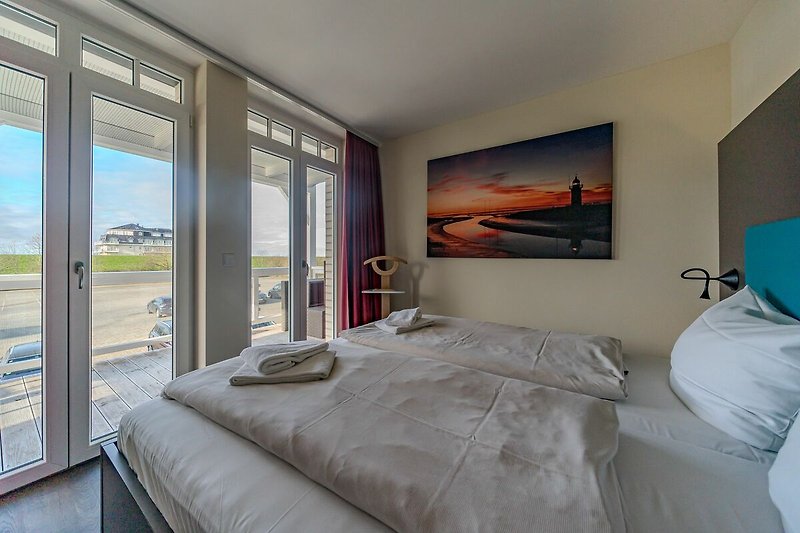 Schlafzimmer mit Doppelbett