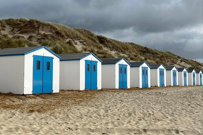 Strandhäuser auf Texel