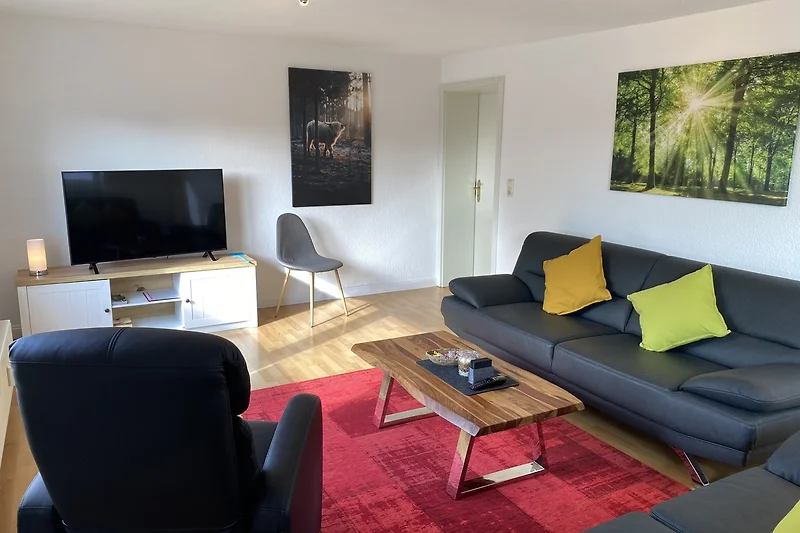 Onze tv-kamer, ook om te spelen.