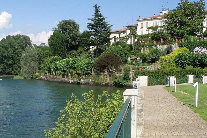 Lakeside of Ranco Lake Maggiore