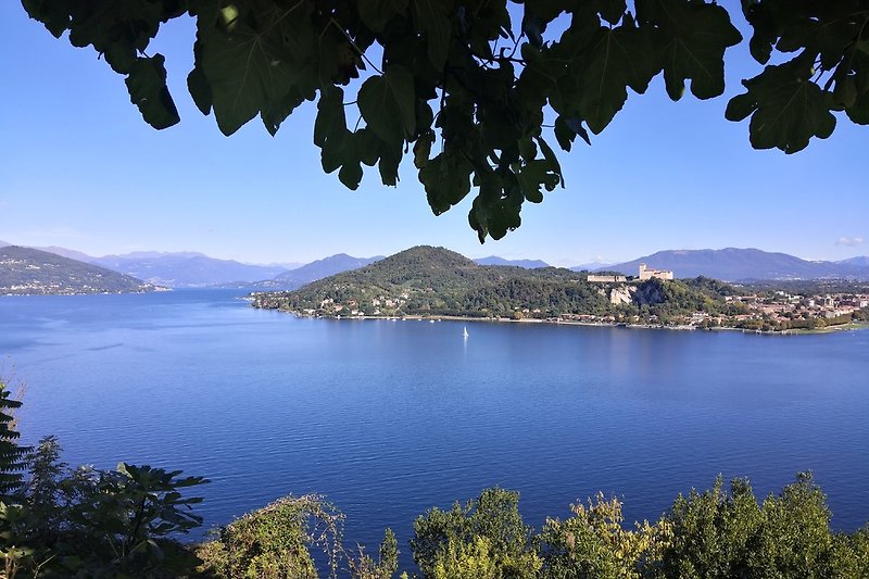 View of the lake from Arona