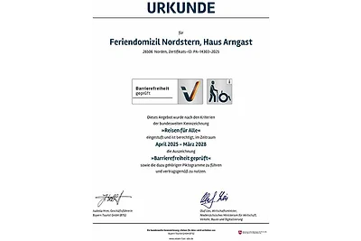 5 Sterne Ferienhaus Arngast