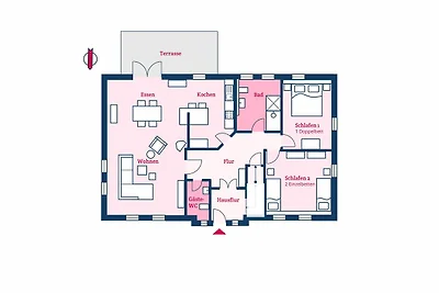 Ferienhaus Anna Elene Wohnung 1