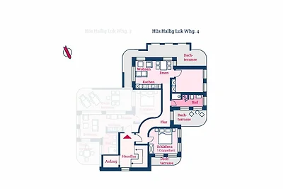 Hüs Hallig Luk Wohnung 4