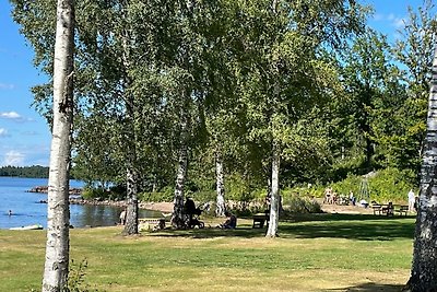 Haus am See Bolmen mit Motorboot