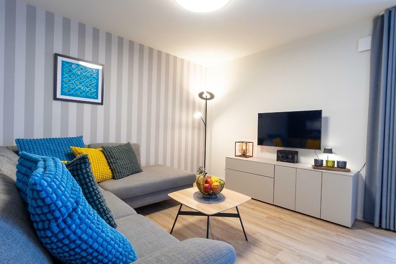 Dorumer Sielhuus 19 - Deine Ferien - Smart-TV im Wohnzimmer