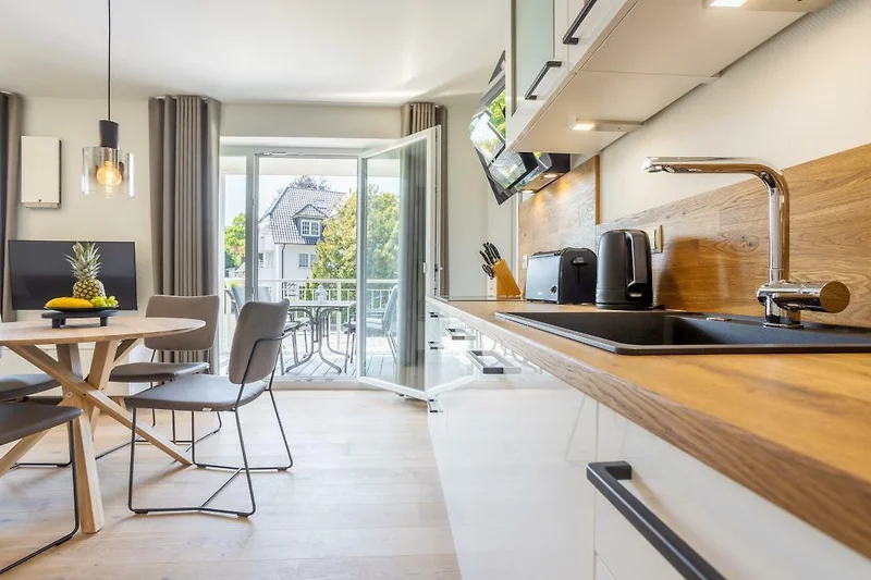 Villa Dornkamp - Wohnung 3 - Deine Ferien - voll ausgestattete Küchenzeile