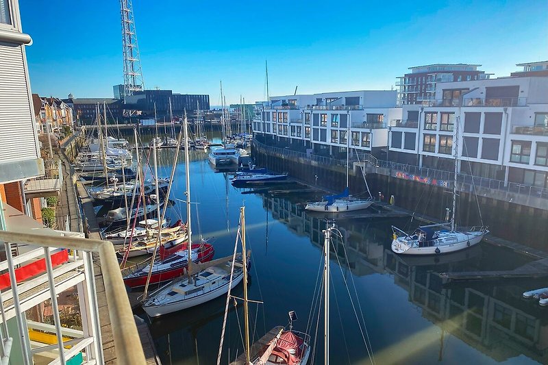 Blick auf Hafen