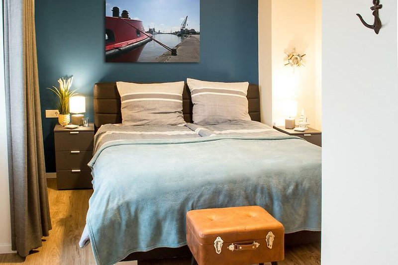 Auszeit im Sielhuus - Deine Ferien - Schlafzimmer 3 mit Doppelbett