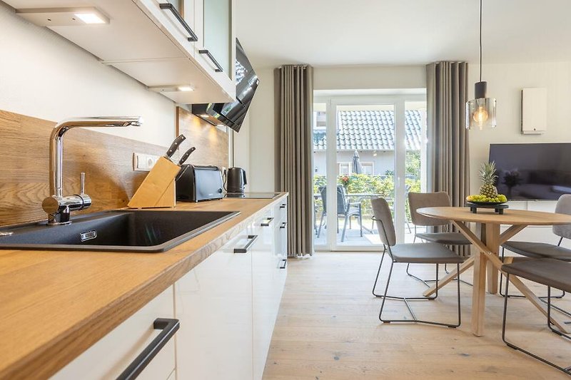 Villa Dornkamp - Wohnung 2 - Deine Ferien - voll ausgestattete Küchenzeile