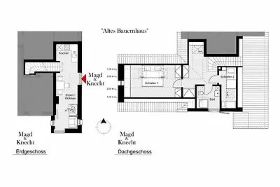 Altes Bauernhaus - Magd &  Knecht