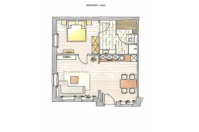 Altstadt Villa Borkum Wohnung 1 "Lütje Hörn"