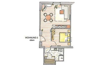 Altstadt Villa Borkum Wohnung 5 "Langeneß"
