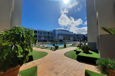 Sunset Suite in Corralejo Sun, großer Pool mit Sonnenliegen, ruhig, zentral, sicher.