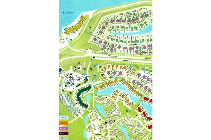 Lageplan Ferienpark Port Greve (siehe kl. Pfeil!)