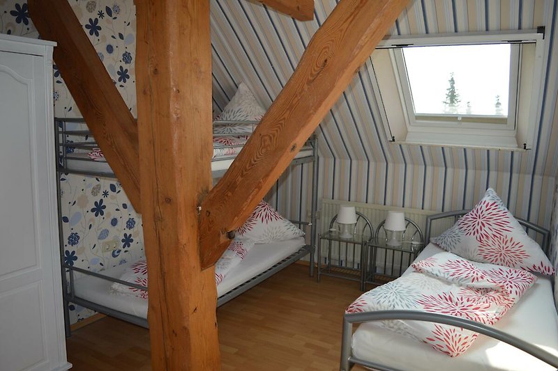 Schlafzimmer 2 - Einzel- und Etagenbett