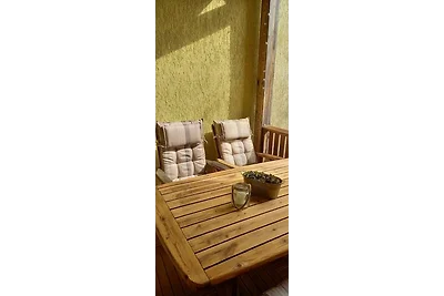 Ferienwohnung in Mücheln Balkon