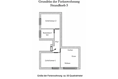 Haus Strandkorb FeWo Strandkob 5