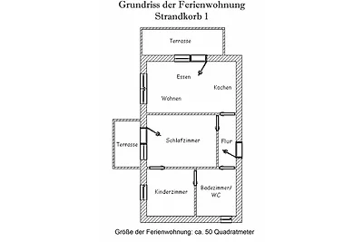 Haus Strandkorb FeWo Strandkob 1