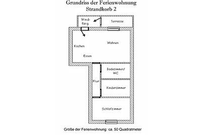 Haus Strandkorb FeWo Strandkob 2