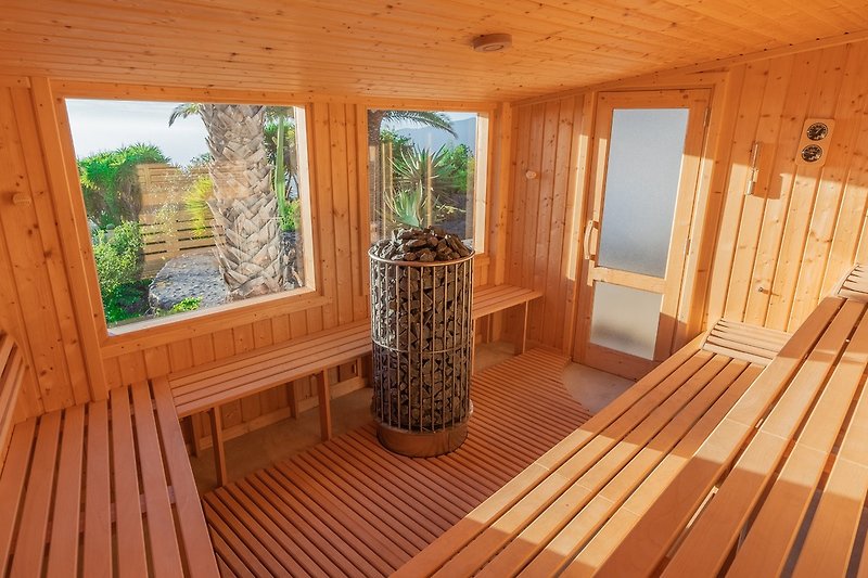 Sauna mit Meerblick